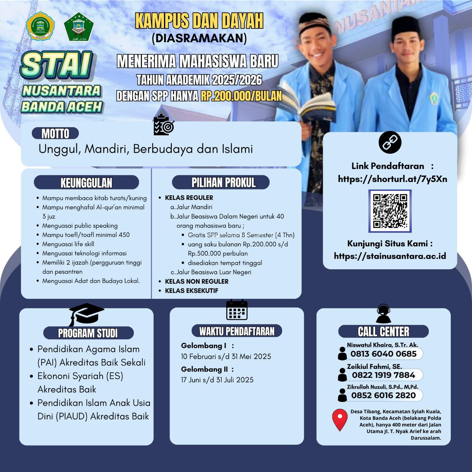 STAI Nusantara Kembali Buka Pendaftaran Mahasiswa Baru 2025/2026