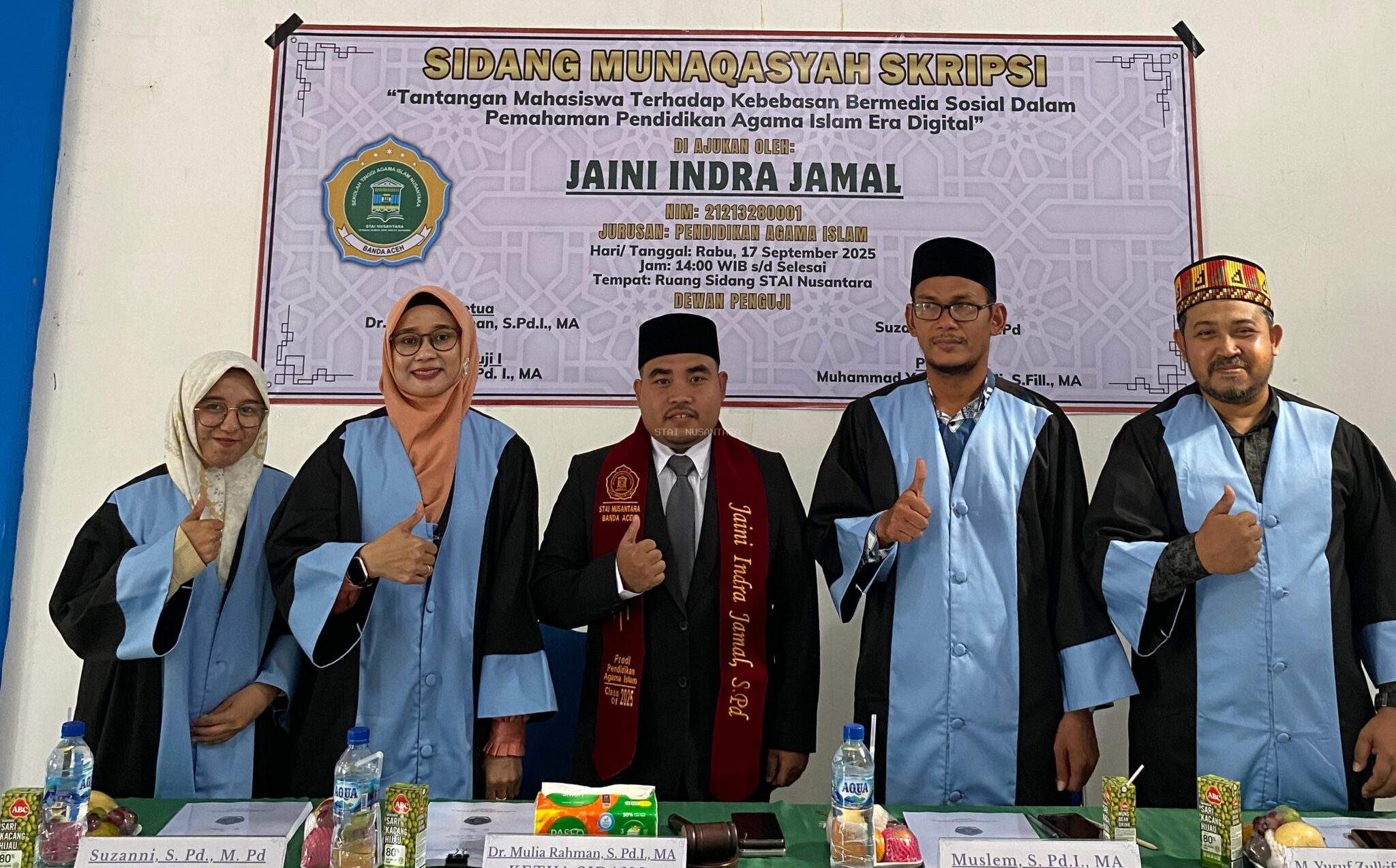 Lulus Cum Laude, Jaini Indra Jamal Dorong Mahasiswa Manfaatkan Media Sosial sebagai Sarana Edukasi Islam